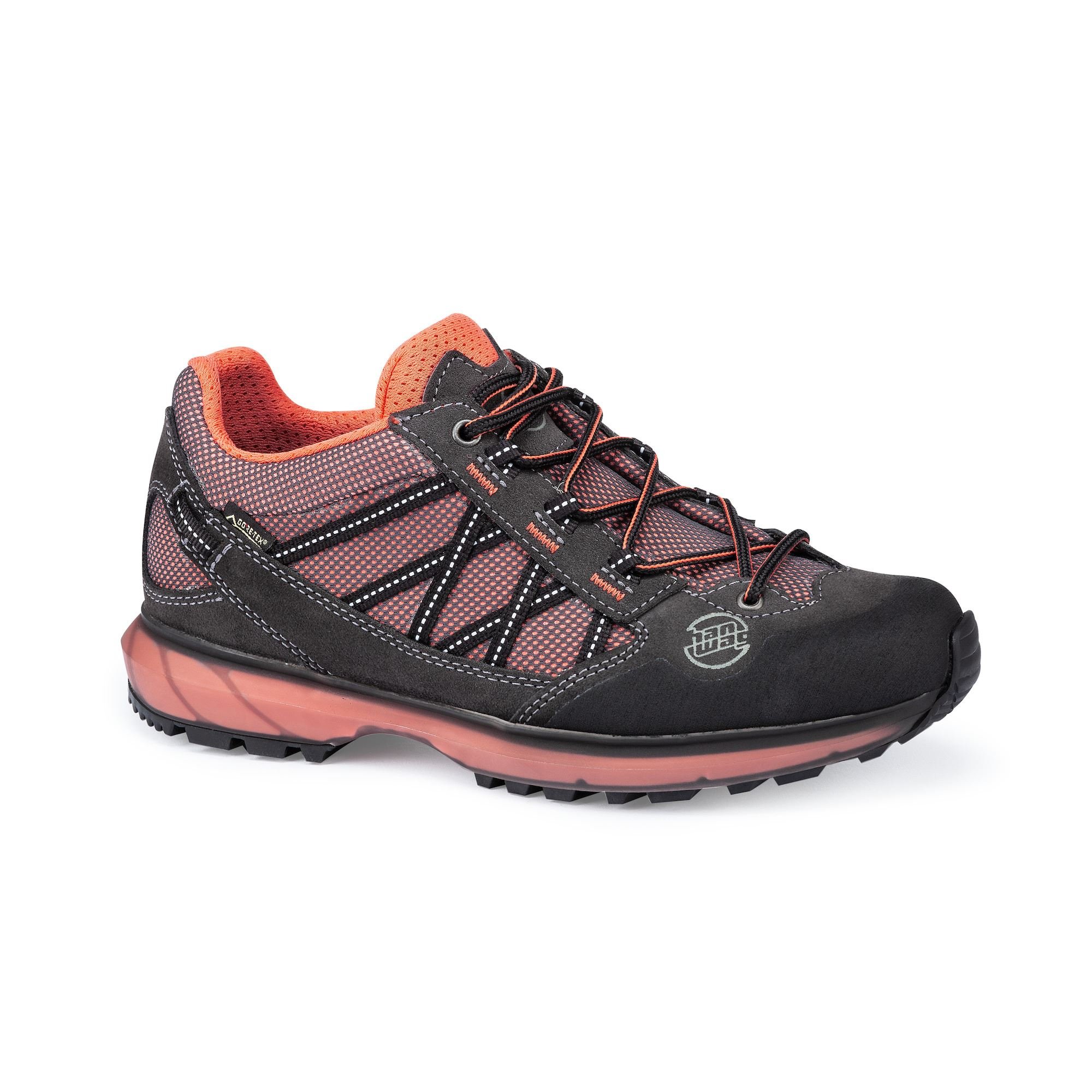 Hanwag Women's Belorado II Tubetec GTX Hiking Shoes Deep Grey/Orange NMQTO6420